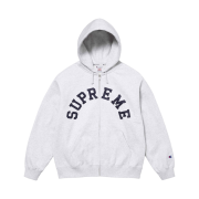 Supreme x Champion Zip Up Hooded Sweatshirt Ash Grey - 24SS