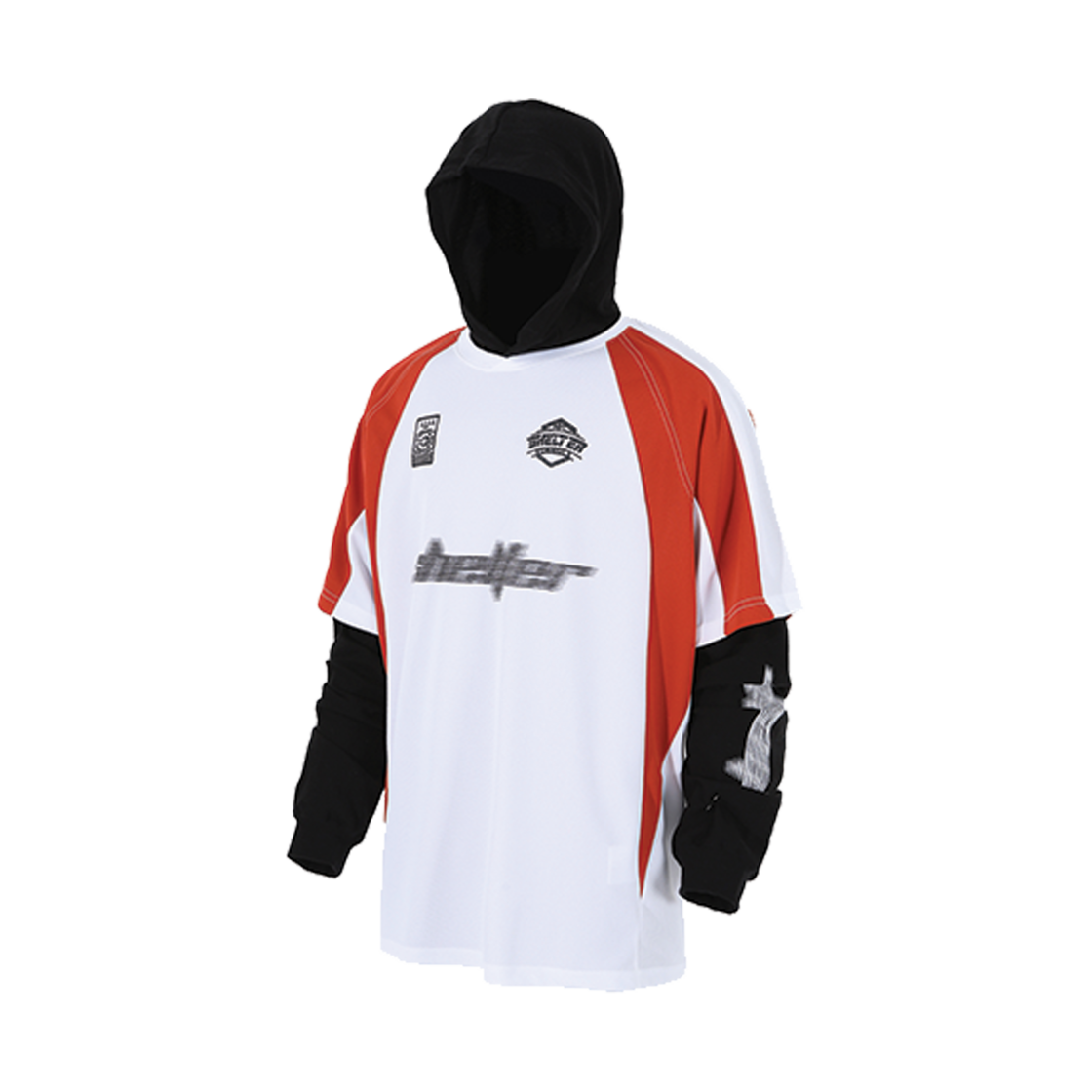 RRS4LT03WH ROARINGRAD Layered Hooded Sleeve White