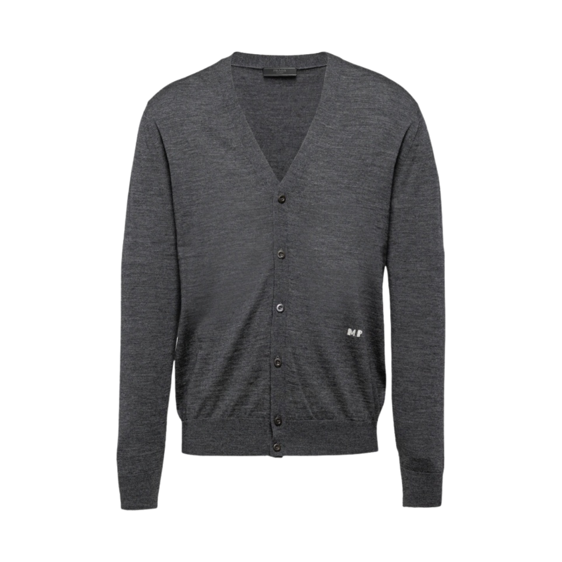 프라다 울 가디건 앤트러사이트 그레이(Prada Wool Cardigan Anthracite Gray) - 1