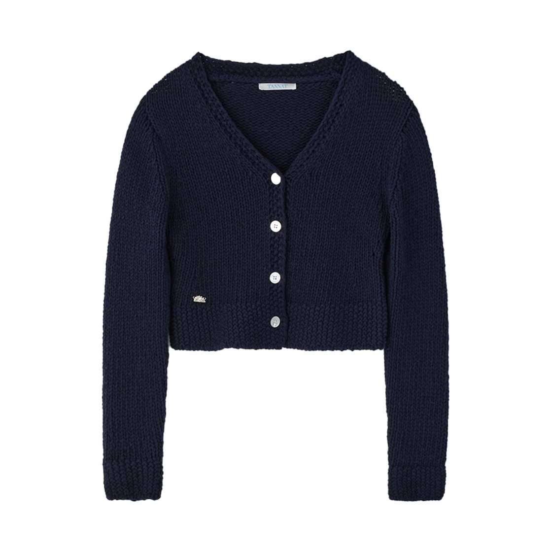 TA12357 TANNAT T/T Vea crop cardigan - navy