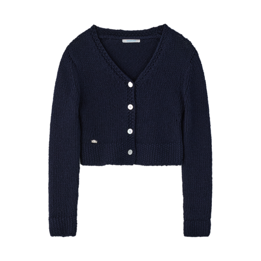 TA12357 TANNAT T/T Vea crop cardigan - navy