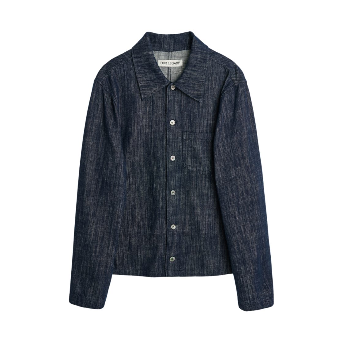 아워레가시 리버쓰 셔츠 포에버 블루 드레이프 데님(Our Legacy Rebirth Shirt Forever Blue Drape Denim) - 1