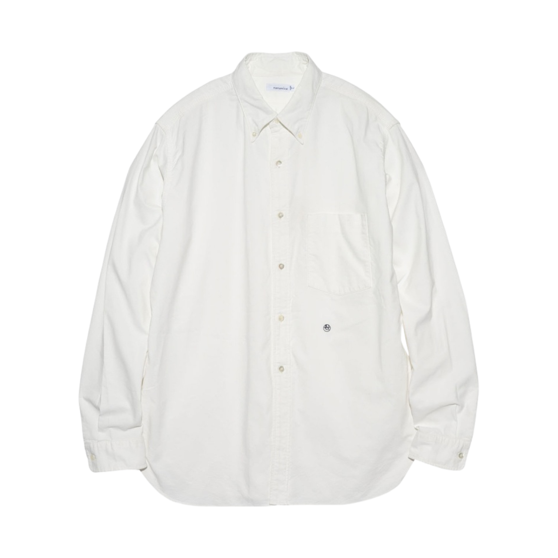 SUGF350 Nanamica Button Down Wind Shirt White