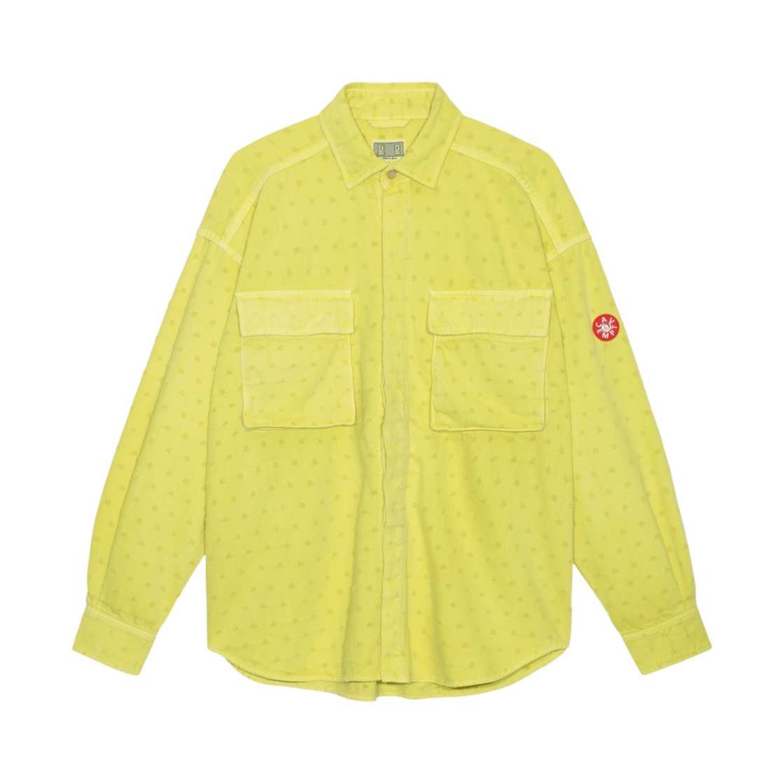 카브엠트 오버다이드 MAJ 댐 셔츠 옐로우 - 23SS(Cav Empt Overdye MAJ Dam Shirt Yellow - 23SS)