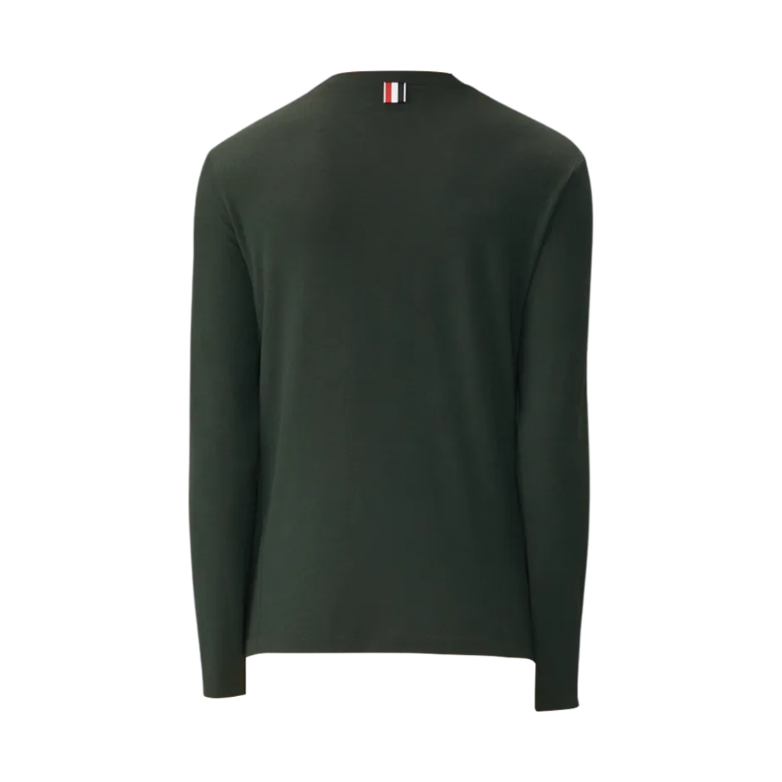 톰브라운 울 저지 사선 롱슬리브 티셔츠 그린(Thom Browne Wool Jersey 4-Bar Long Sleeve T-Shirt Green) - 2