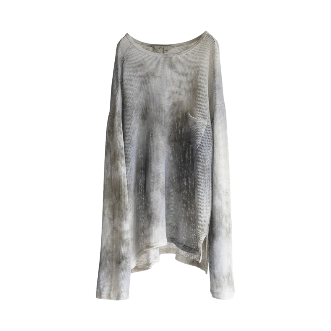 ANC-CT54-5 Ancellm Dyed Mesh LS T-Shirt Navy