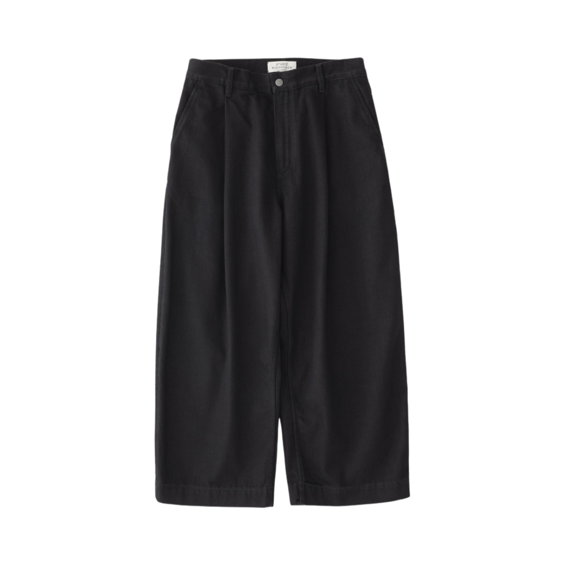 SNM-841 Studio Nicholson Puch Washed Denim Pants Black