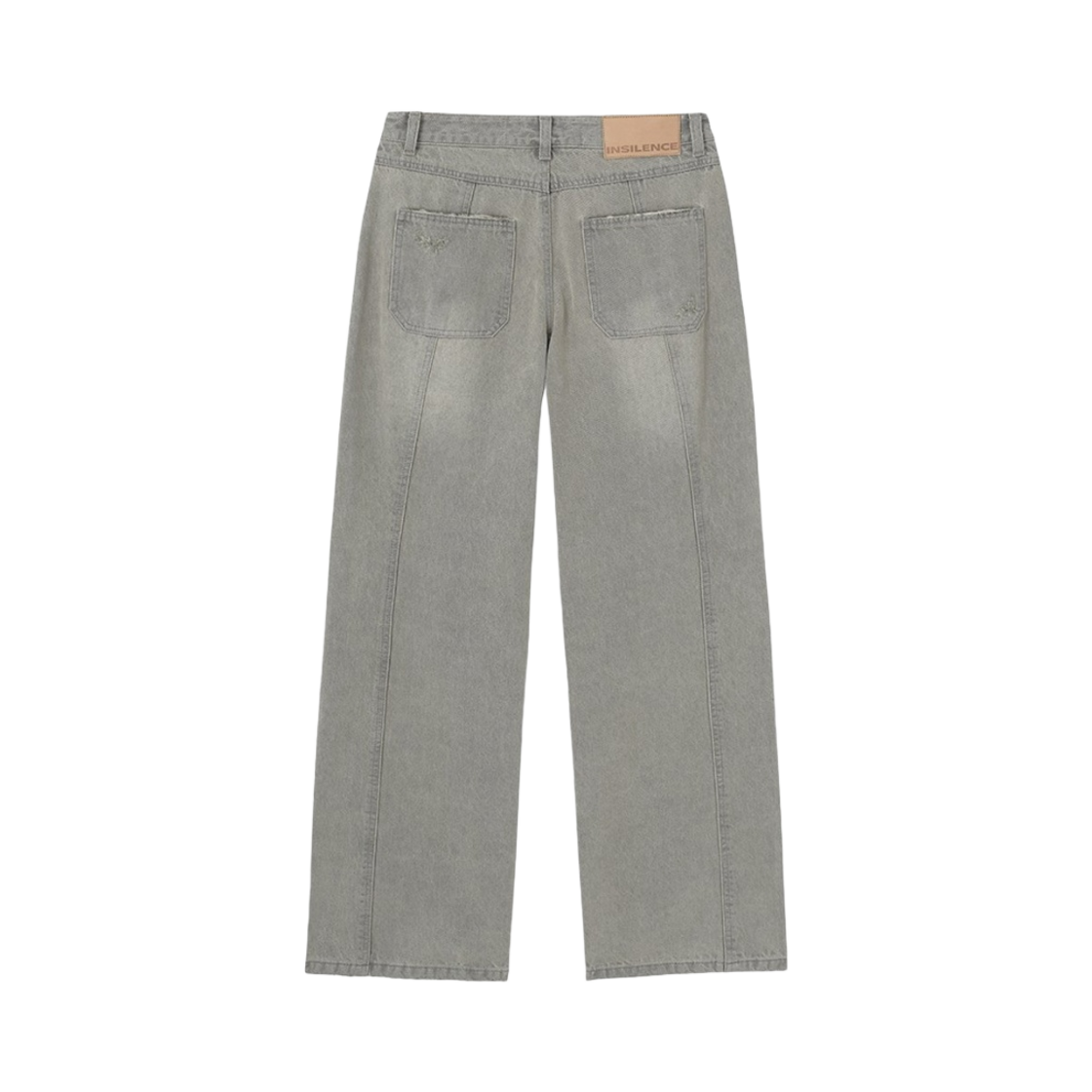 (W) 인사일런스 애쉬드 스트레이트 데님 애쉬 베이지((W) Insilence Ashed Straight Denim Ash Beige) - 2