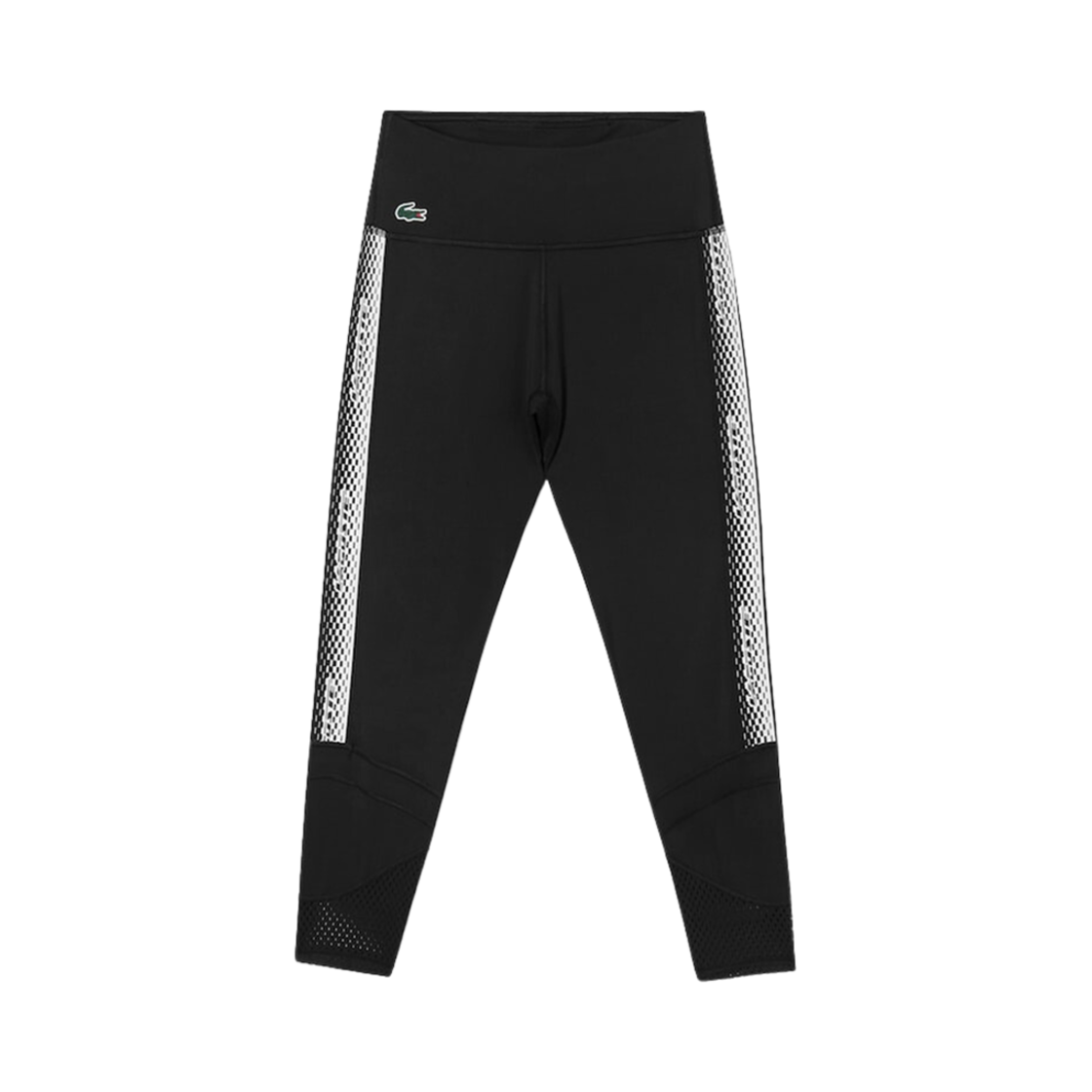 (W) 라코스테 메쉬 액티브 레깅스 블랙((W) Lacoste Mesh Active Leggings Black) - 1