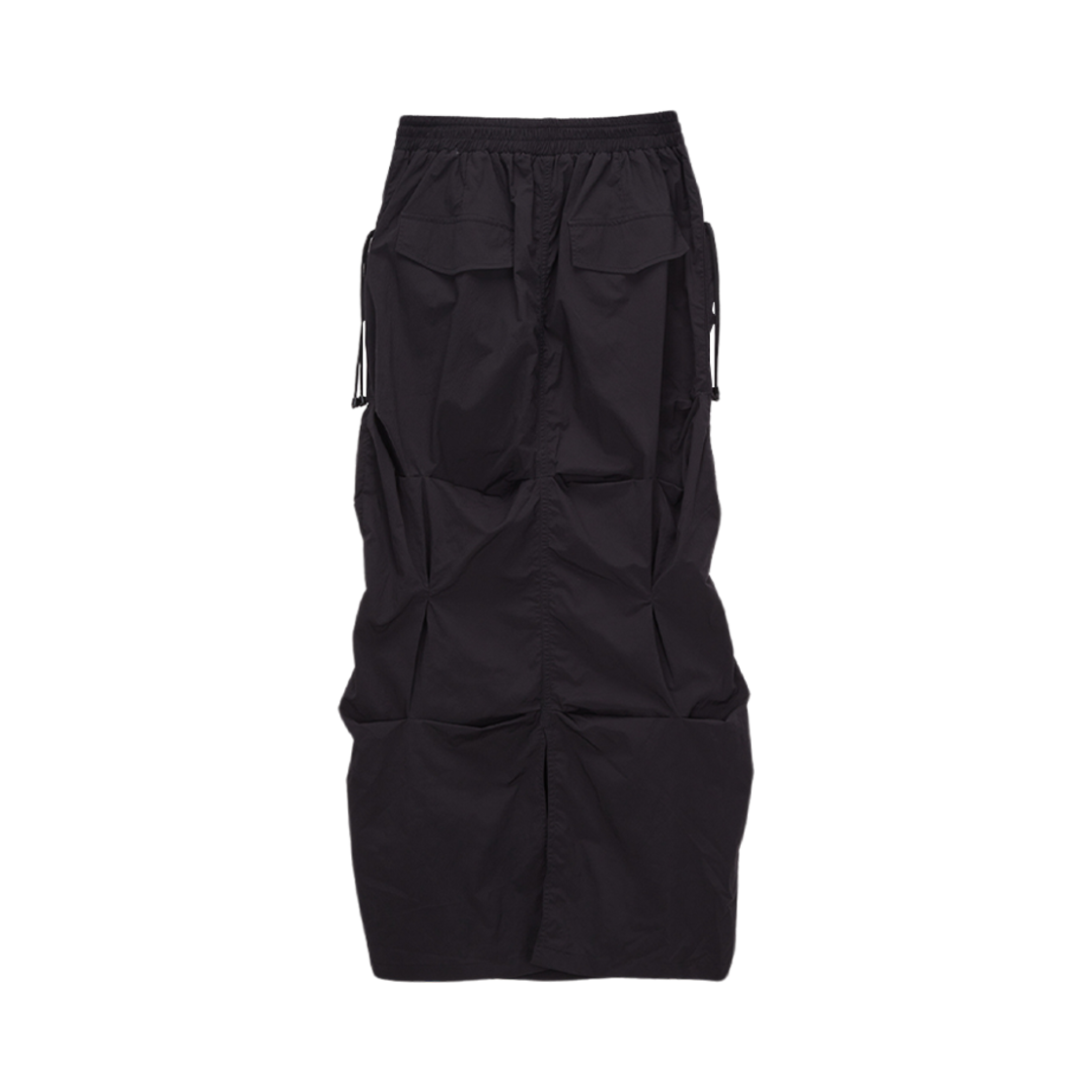 (W) 마뗑킴 하이브리드 셔링 맥시 스커트 블랙((W) Matin Kim Hybrid Shirring Maxi Skirt Black) - 2
