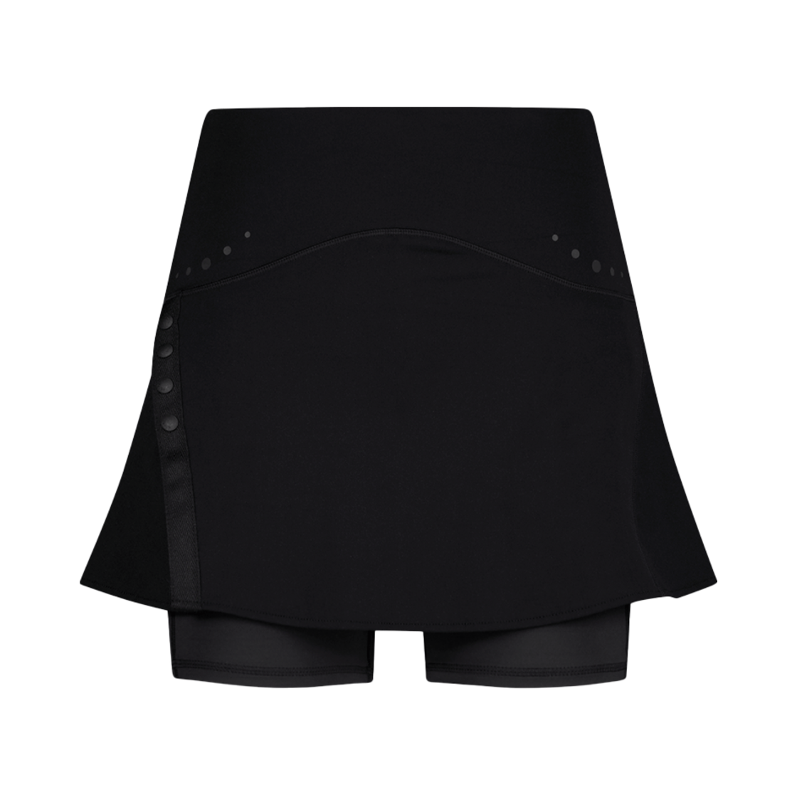 25SS-PT04-BK OJOS Button Slit Skirt Shorts Black