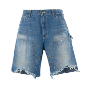 Saint Mxxxxxx Double Knee Shorts Blue - 25SS