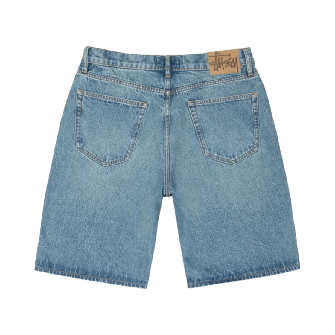 스투시 데님 빅 올 쇼츠 워시드 블루(Stussy Denim Big OL' Shorts Washed Blue) - 2