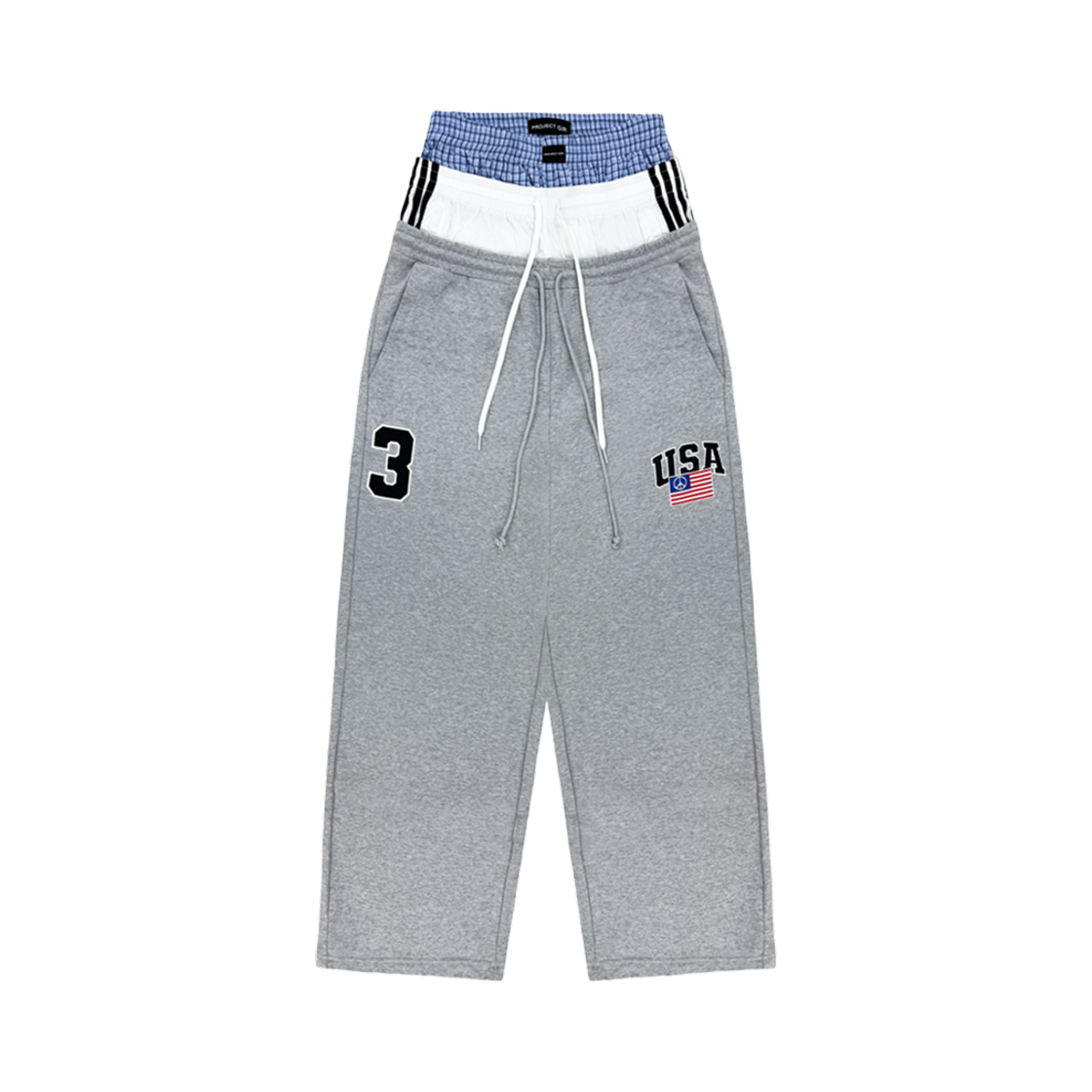 PROJECT G/R 3 LAYERED TRACK PANTS / BLK 𝐏𝐑𝐎𝐉𝐄𝐂𝐓 𝐆/𝐑