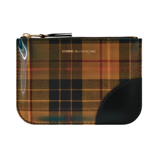 Comme des Garcons Lenticular Tartan Group 8100LT Wallet Yellow Green