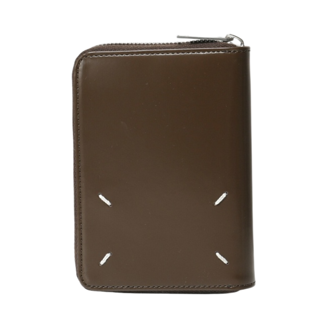 메종 마르지엘라 스티치 클래식 레더 지퍼 지갑 다크 브라운(Maison Margiela Stitches Classic Leather Zipped Wallet Dark Brown) - 1