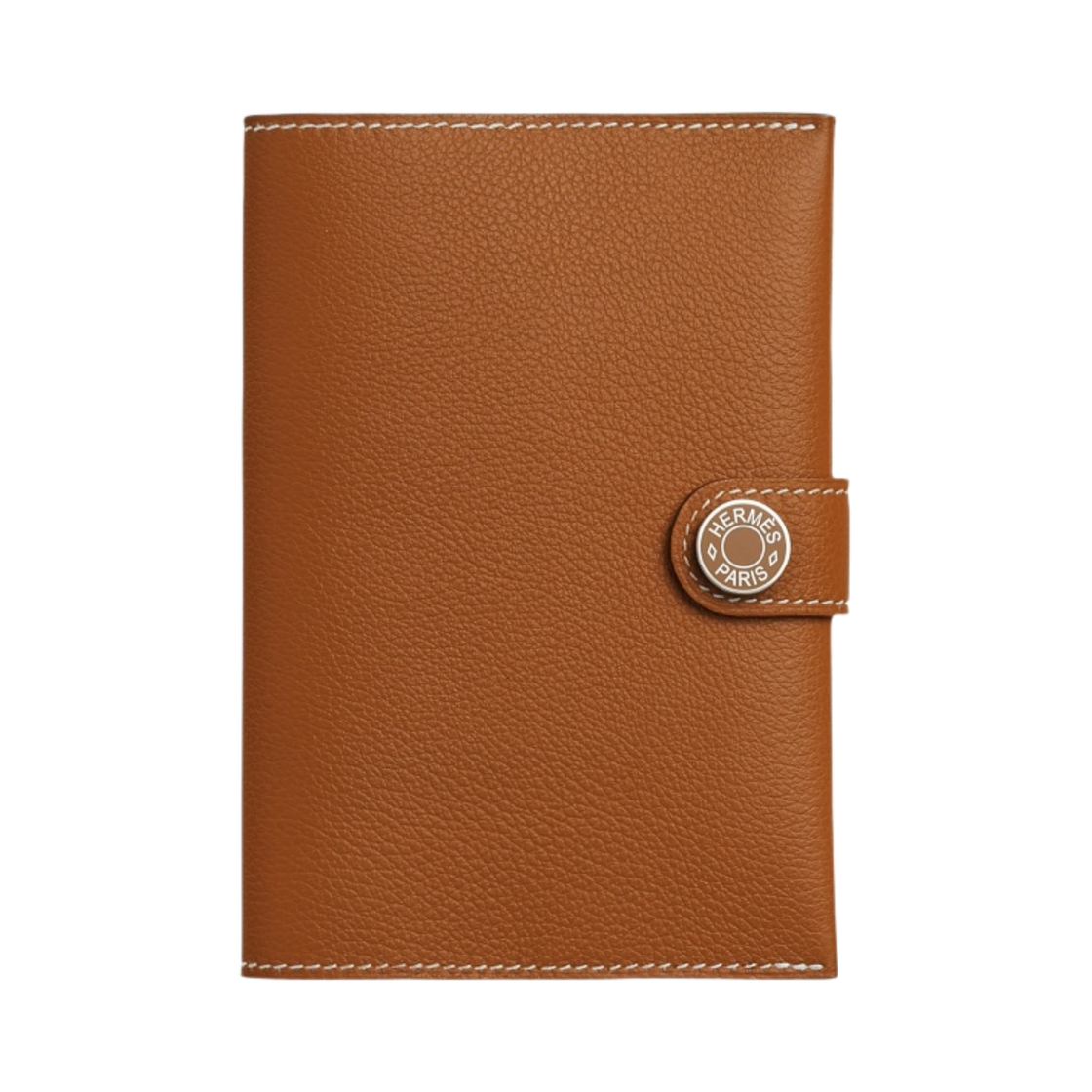 H084149CKAK Hermes R.M.S Passport Holder Evercolor & Palladium Gold
