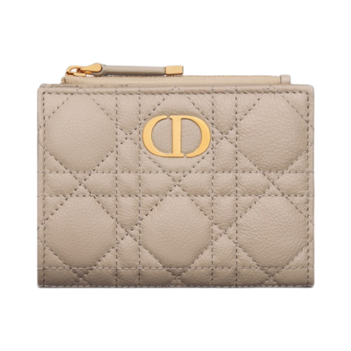 디올 카로 달리아 지갑 샌드 컬러드 서플 까나쥬 카프스킨(Dior Caro Dahlia Wallet Sand Colored Supple Cannage Calfskin) - 1