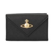 Vivienne Westwood Envelope Saffiano Leather Wallet Black