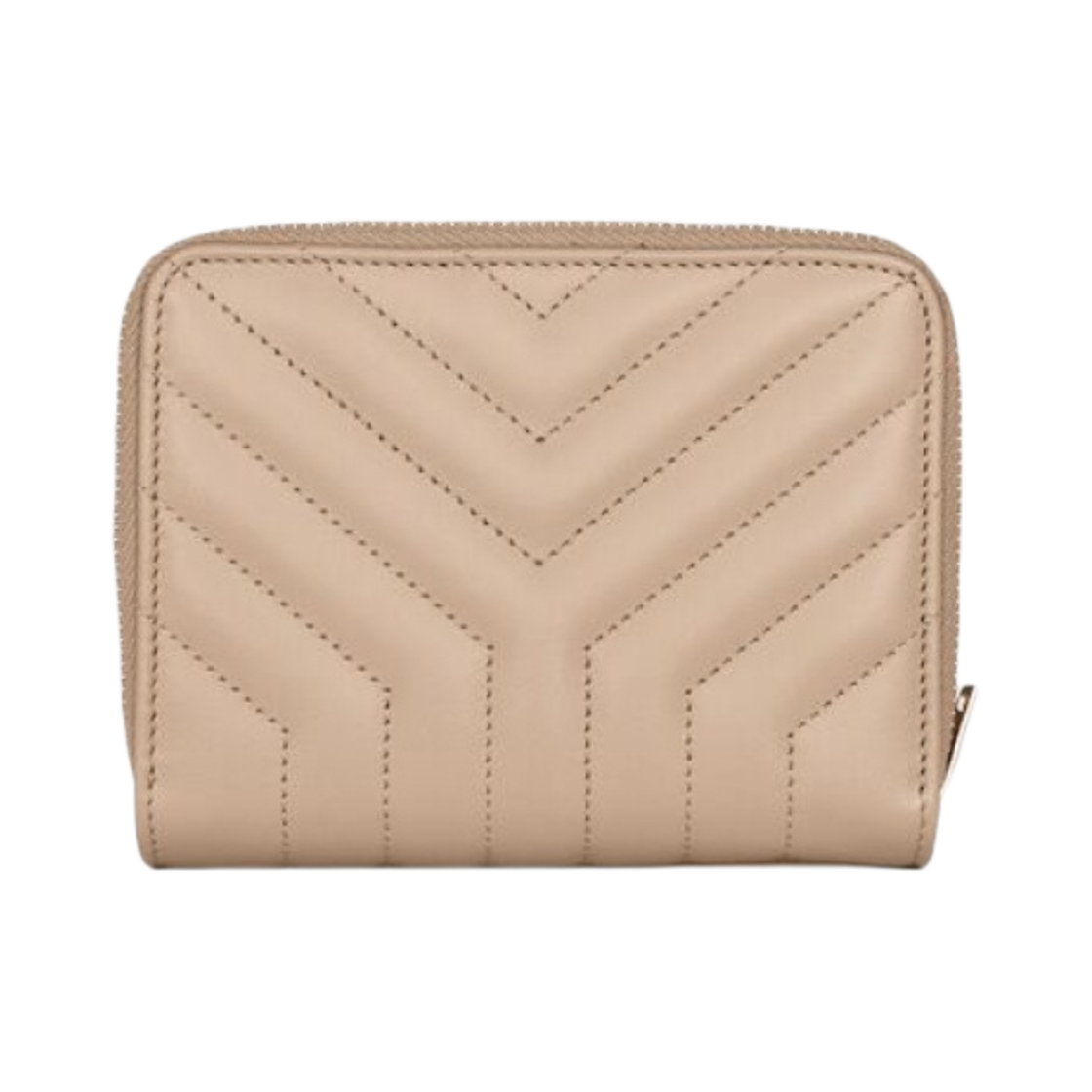 생로랑 존 컴팩트 집 어라운드 월렛 퀼티드 레더 다크 베이지(Saint Laurent Joan Compact Zip Around Wallet in Quilted Leather Dark Beige) - 2