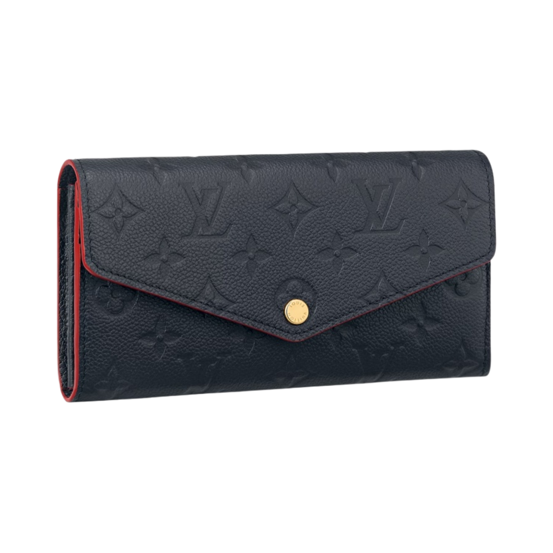 루이비통 사라 월렛 모노그램 앙프렝뜨 레더 네이비 레드(Louis Vuitton Sarah Wallet Monogram Empreinte Leather Navy Red) - 1