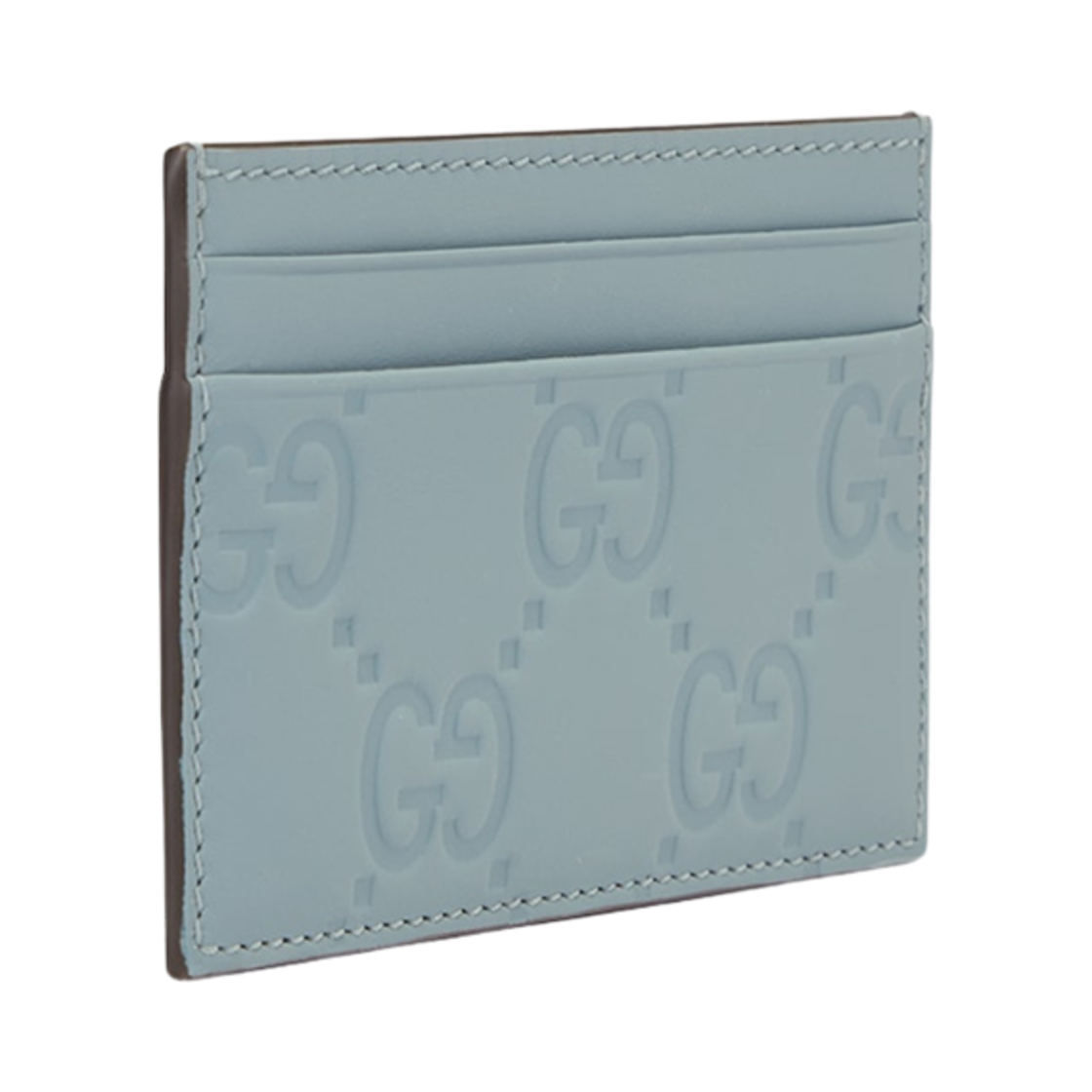구찌 GG 러버 이펙트 카드 케이스 라이트 블루(Gucci GG Rubber-Effect Card Case Light Blue) - 2
