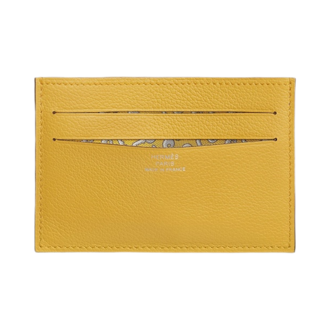 H085115CAAB Hermes Citizen Twill Card Holder Evercolor & Silk Clochette Sun