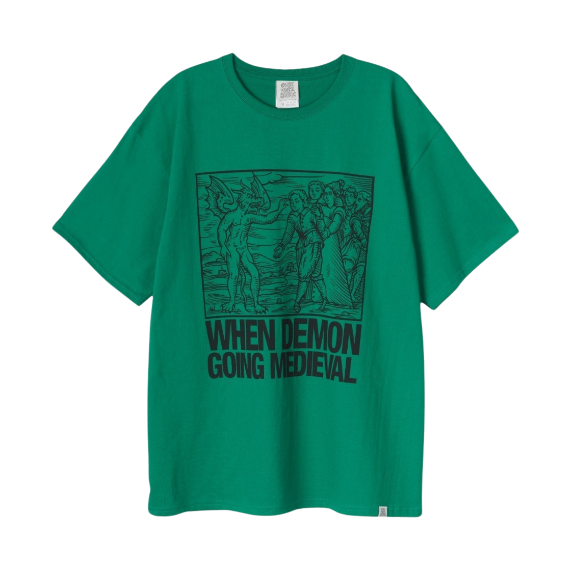 더바이닐하우스 데몬 티셔츠 그린(Thevinylhouse Demon T-Shirt Green)