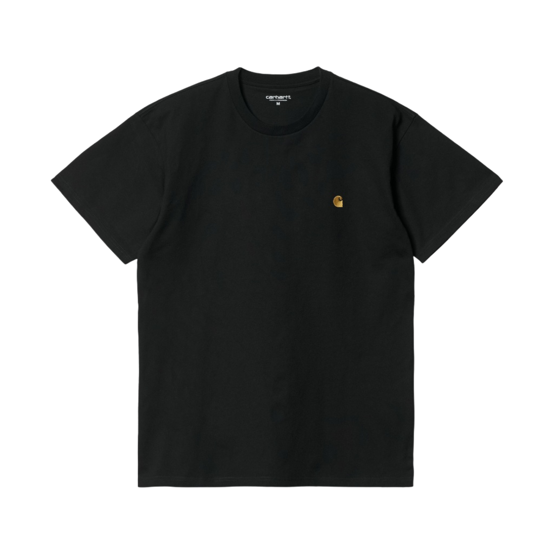 칼하트 WIP 숏슬리브 체이스 티셔츠 블랙 골드(Carhartt WIP S/S Chase T-Shirt Black Gold)