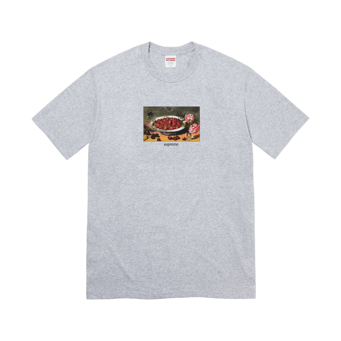 슈프림 스트로베리 티셔츠 헤더 그레이 - 23SS