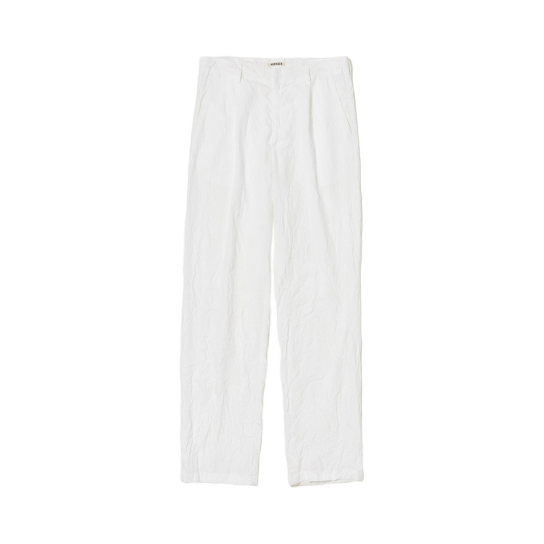 A24SP03FW Auralee Wrinkled Washed Finx Twill Pants White