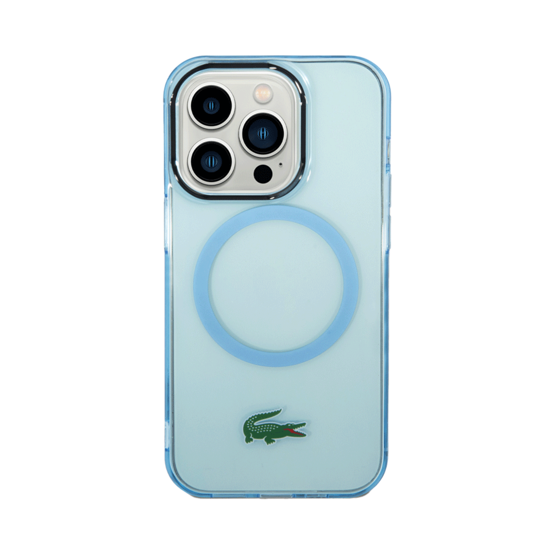 LCHMP15LULOLB LACOSTE iPhone 15 Pro Transparent Case Sky