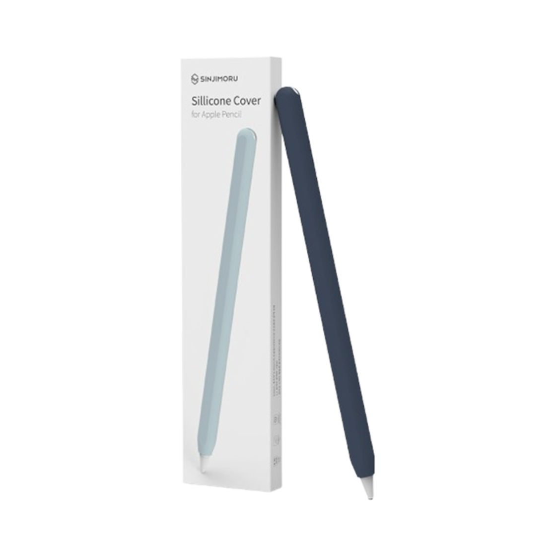 신지모루 애플펜슬 2세대/프로 실리콘 커버 케이스 아이패드 태블릿 터치펜 소프트 그립 홀더 네이비(SINJIMORU Apple Pencil 2/Pro Silicone Cover Case iPad Tablet Touch Pen Soft Grip Holder Navy)