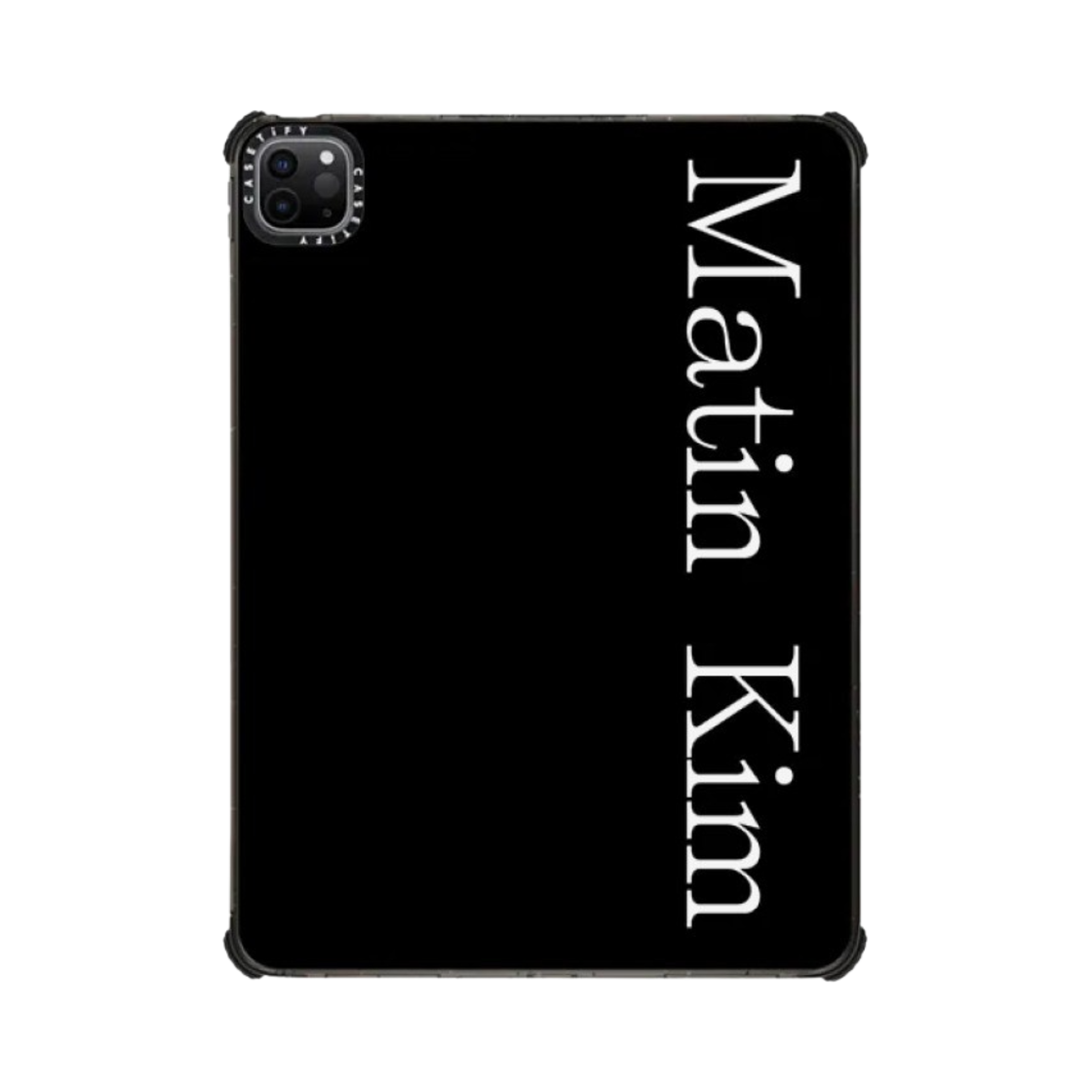 케이스티파이 x 마뗑킴 아이패드 베이직 로고 울트라 임팩트 케이스 블랙(Casetify x Matin Kim iPad Basic Logo Ultra Impact Case Black) - 1
