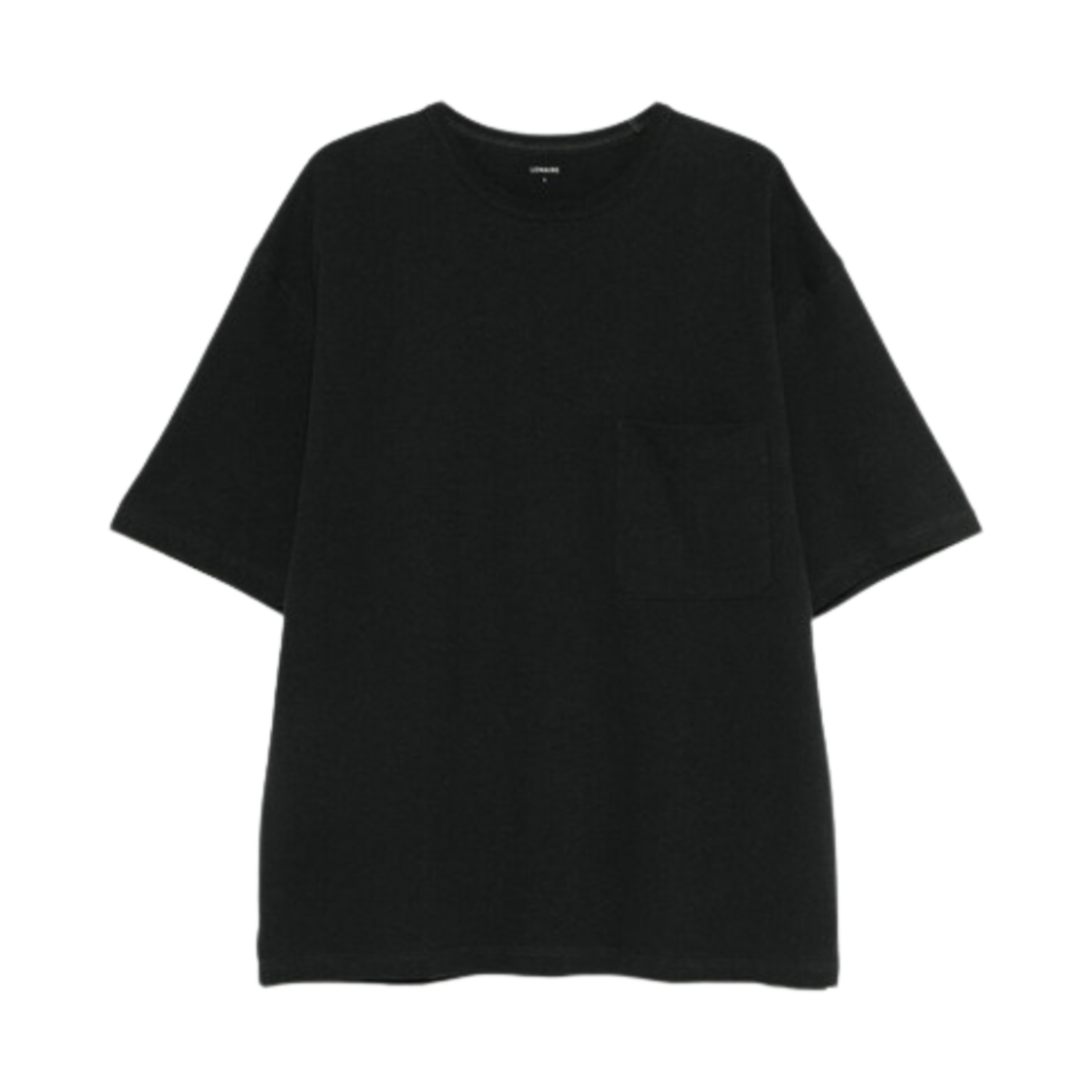 TO1382-LJ1010-995 Lemaire Boxy T-Shirt Black