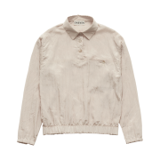 FARVEN Glossy Collar Sweatshirt Ivory