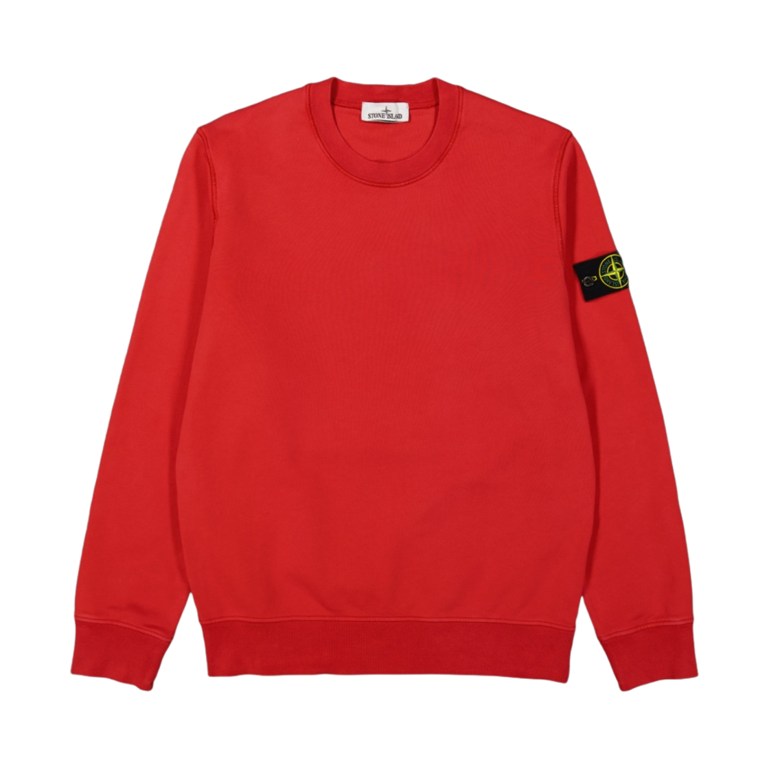 801563051-V0010 Stone Island 63051 Cotton Fleece Garment Dyed Sweatshirt Red - 24SS