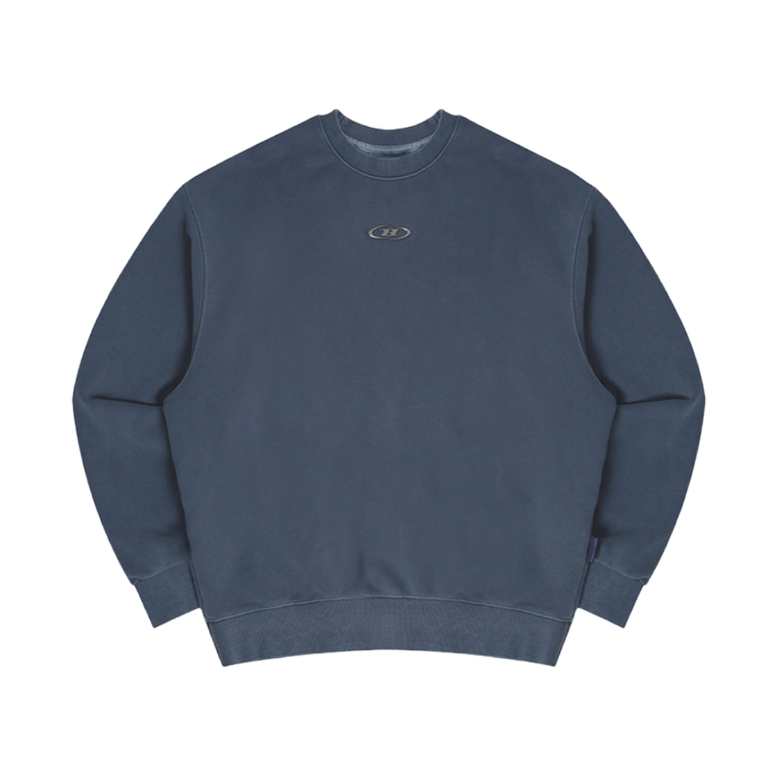 본투윈 크롬 B 피그먼트 스웨트셔츠 블루