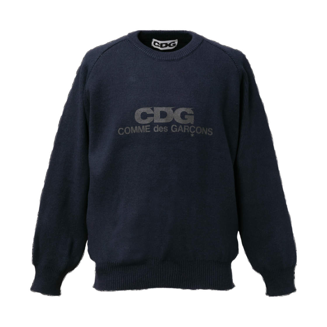 CDG 라운드넥 스쿨 풀오버 네이비(CDG Round Neck School Pullover Navy)