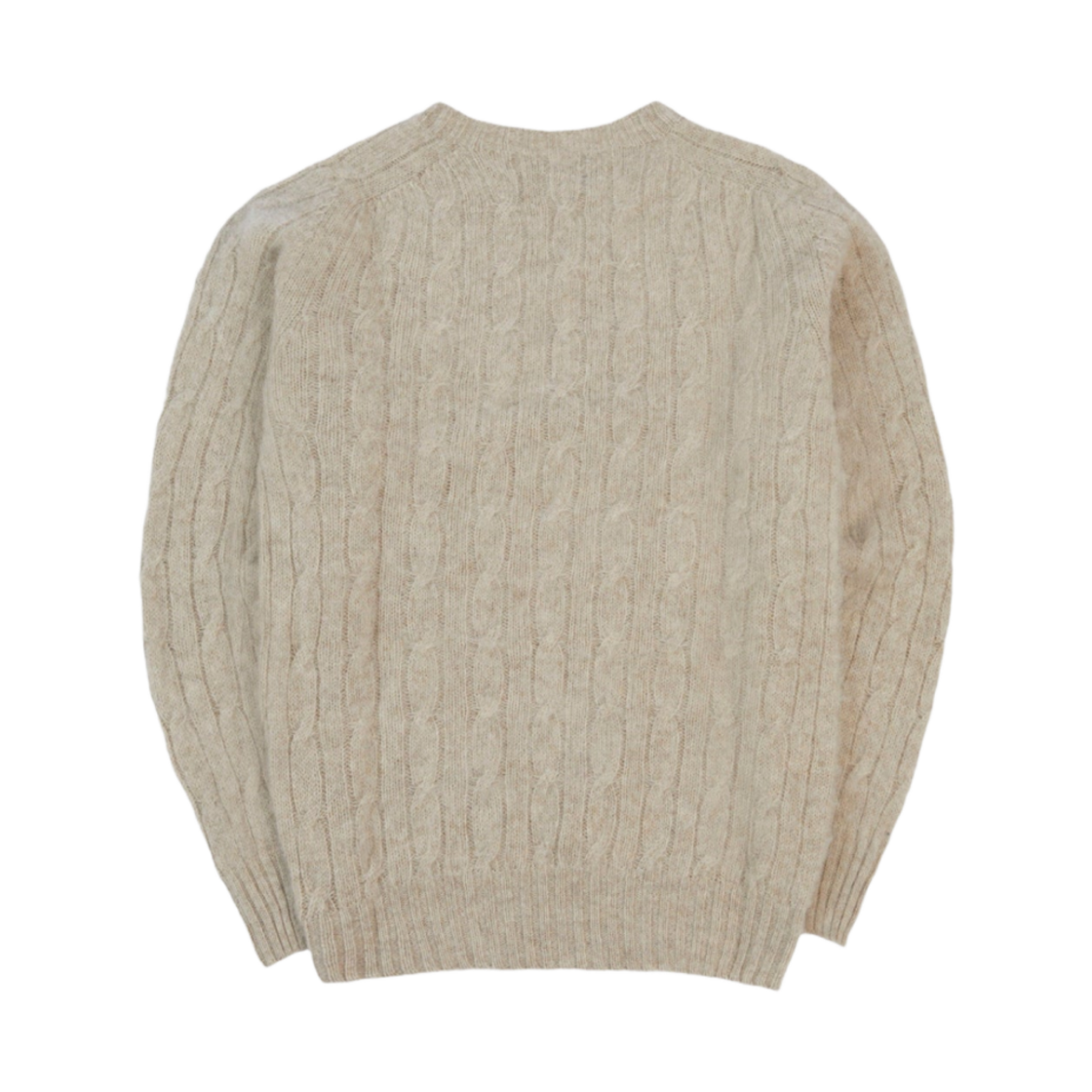 드레익스 브러쉬드 셰틀랜드 케이블 니트 크루넥 점퍼 퍼티(Drake's Brushed Shetland Cable Knit Crew Neck Jumper Putty) - 2