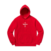 Supreme Cross Box Logo Hooded Sweatshirt Red - 20FW
