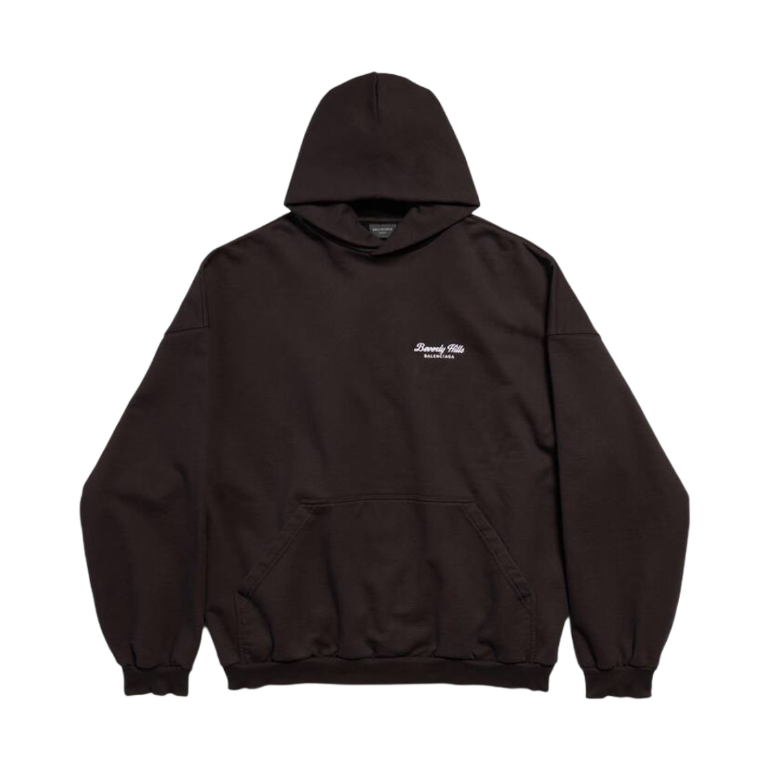739024TQVS79034 (W) Balenciaga Beverly Hills Hoodie Oversized Black