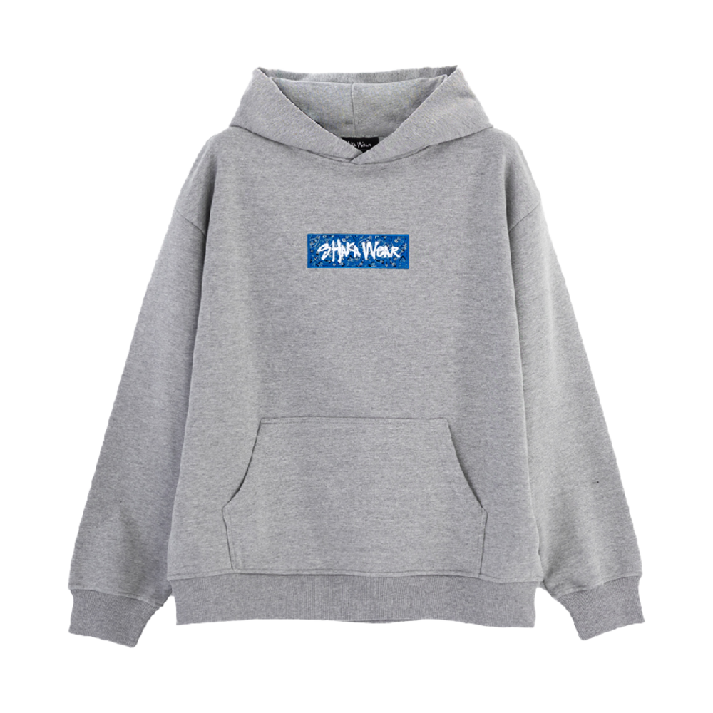 샤카웨어 페이즐리 에센셜 후디 헤더 그레이 블루(Shaka Wear Paisley Essential Hoodie Gray Blue)