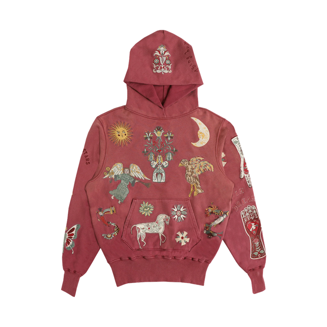 - Samuel Zelig Folk Hoodie Burgundy