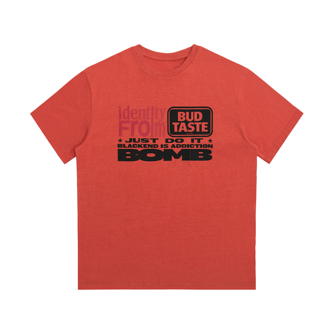 24HSCDMTS03ORG Cactusdonutmarket Identity Addiction T-Shirt - Orange