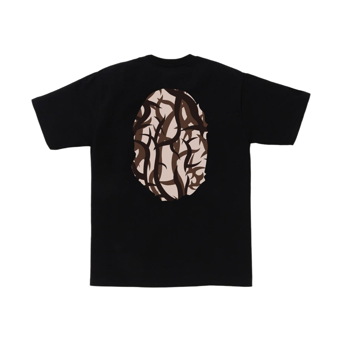 베이프 트라이얼 카모 빅 에이프 헤드 티셔츠 블랙 베이지(BAPE Trial Camo Big Ape Head T-Shirt Black Beige) - 2