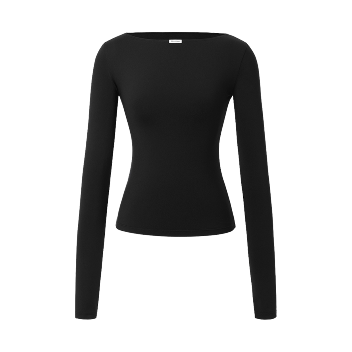 (W) 쓰리타임즈 쁘띠 로고 티셔츠 블랙((W) Threetimes Petit Logo T-Shirt Black) - 1