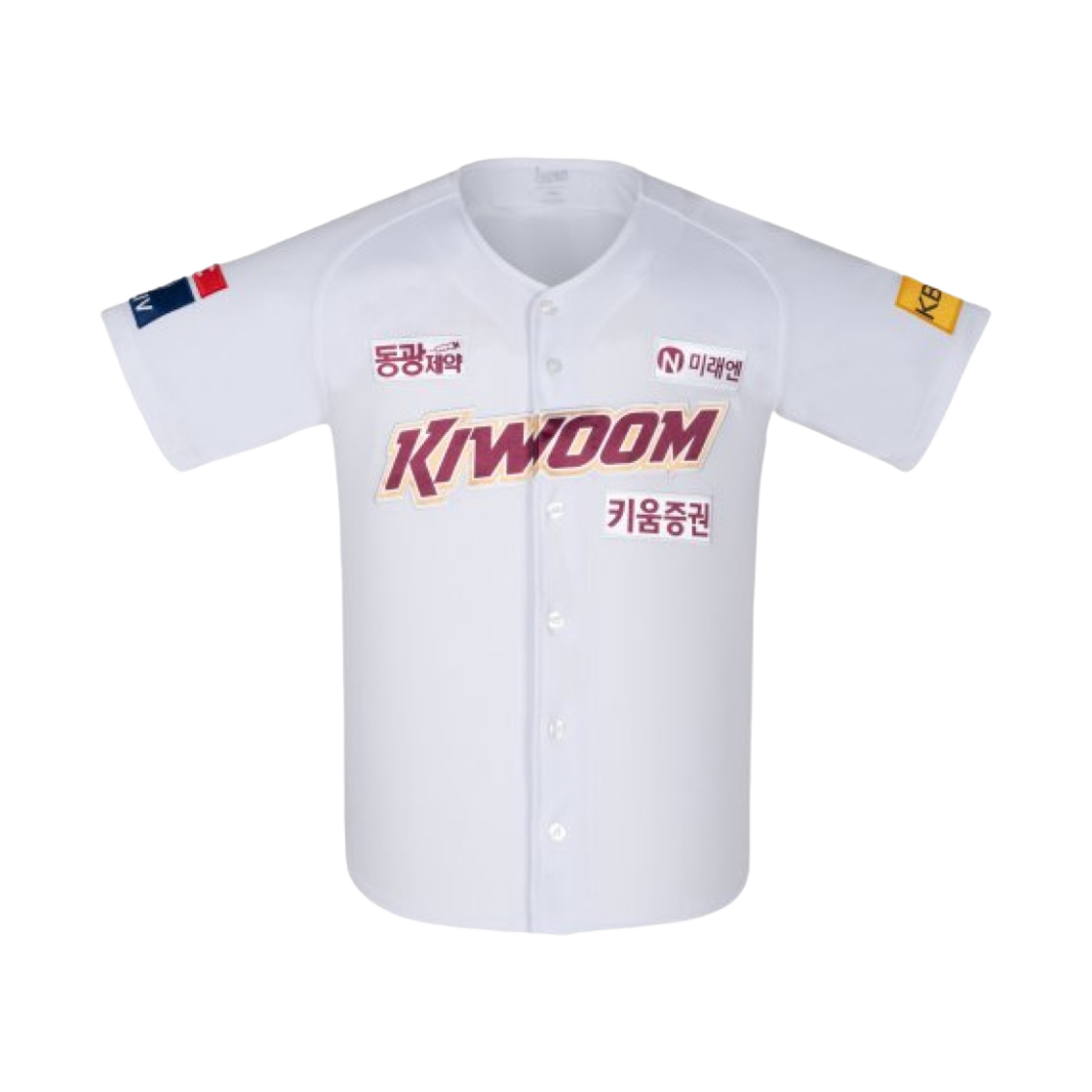 키움 히어로즈 2024 홈 유니폼 화이트 (논 마킹 버전)(Kiwoom Heroes 2024 Home Uniform White (Non Marking Ver.))
