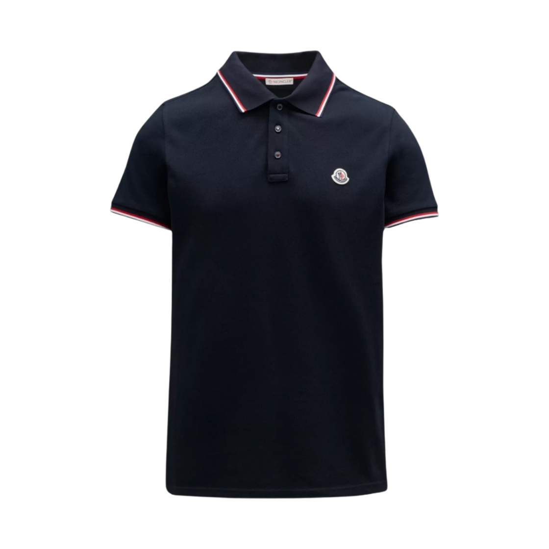 몽클레르 로고 폴로 셔츠 네이비 블루 - 22SS(Moncler Logo Polo Shirt Navy Blue - 22SS) - 1