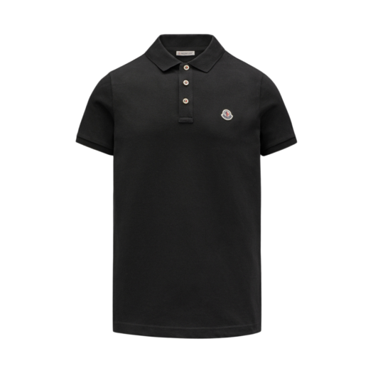 I1-091-8A00019-84556-999 Moncler Logo Polo Shirt Black - 23SS
